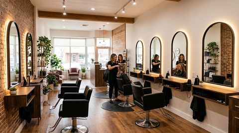 Illustration of Mindy's Cutting Edge, beauty salon in Fort Morgan, CO